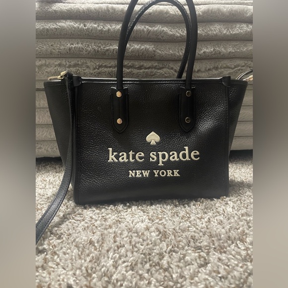 Kate Spade Ella Tote, Pebbled Black Leather - Picture 2 of 16